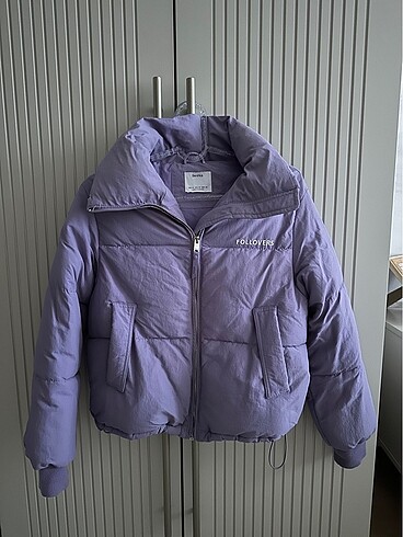 Bershka Lila pofuduk mont
