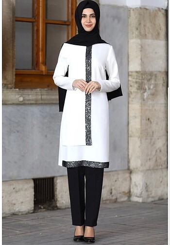 Miss aymina tunik ekru renk