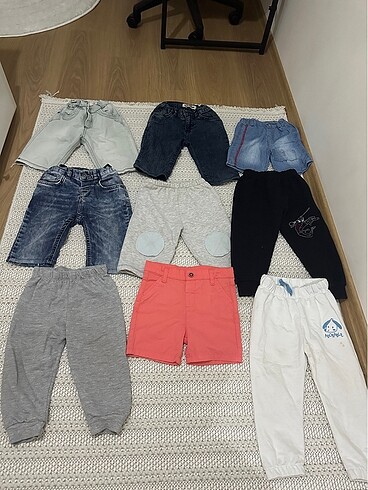 9 adet çocuk pantolon