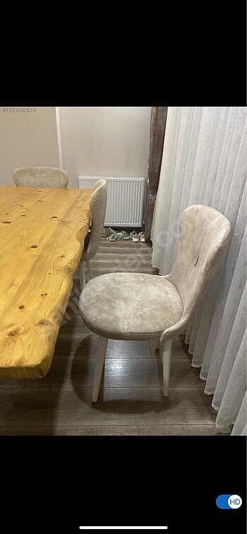 Beden Renk Natural ağaç masa takımı