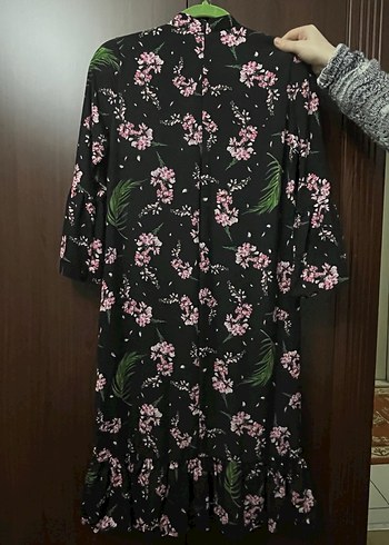 Midi Boy Çiçekli Elbise - Görsel 3