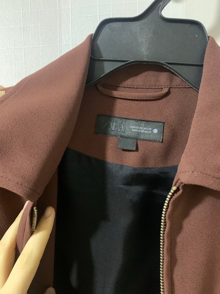 Kahverengi Kısa Kollu Midi Kadın Ceket - Görsel 2