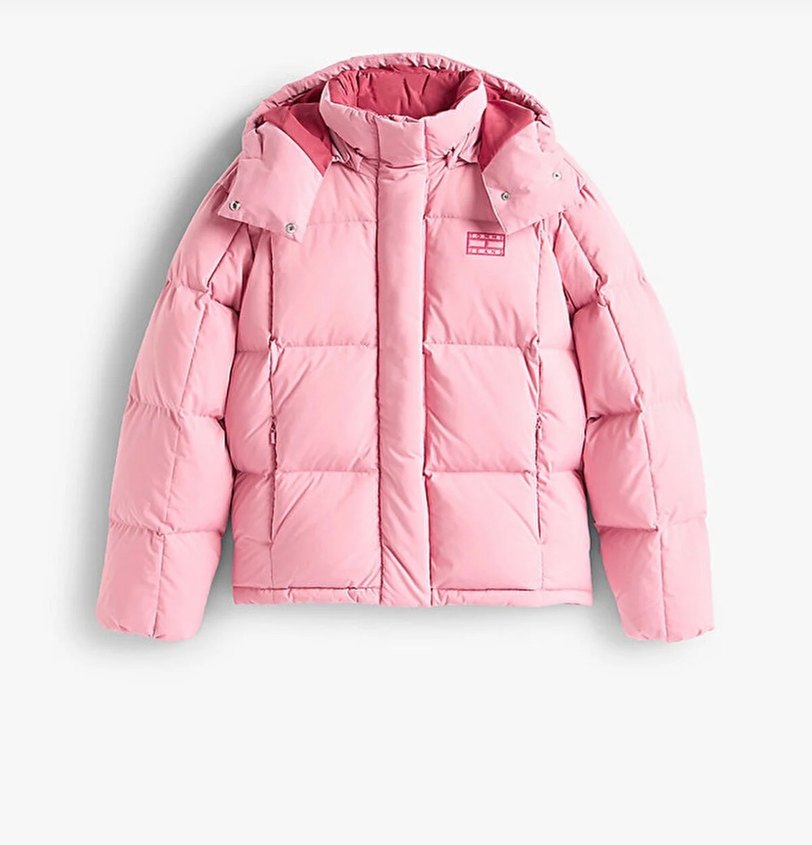 tommy hilfiger pembe mont - Görsel 3