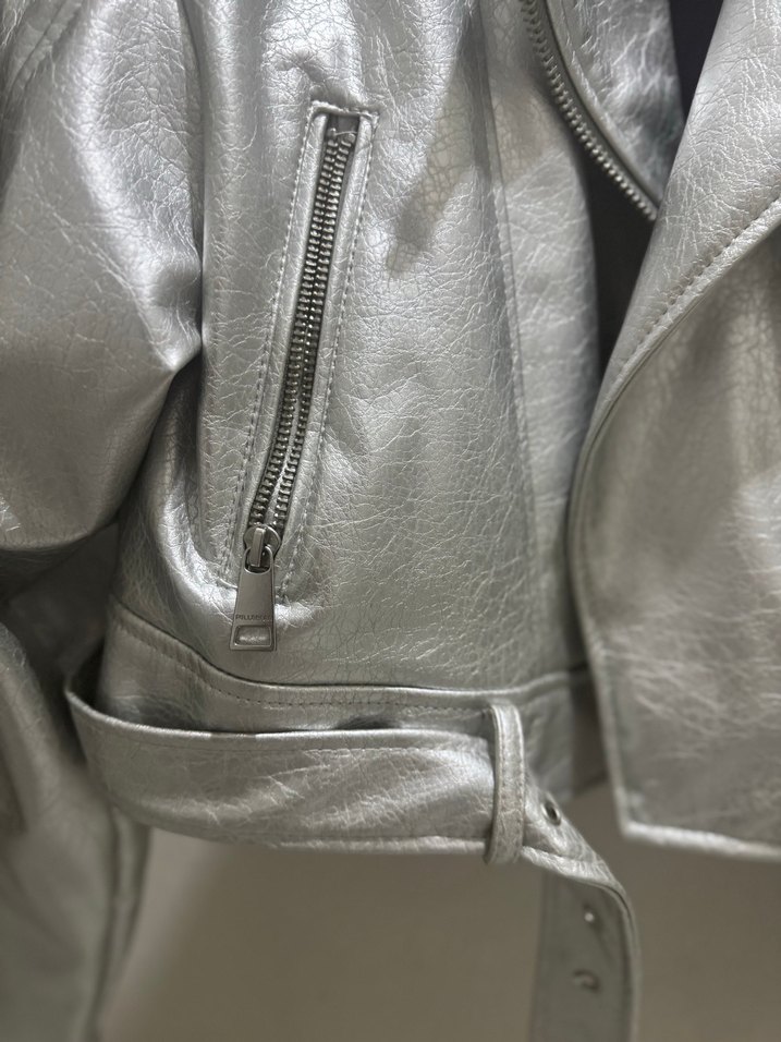 Pull&bear deri ceket - Görsel 4