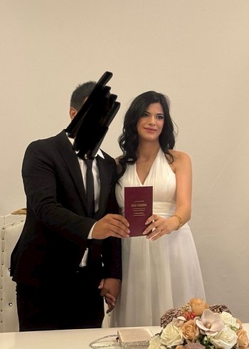 Boyundan bağlamalı gece elbisesi - Görsel 5