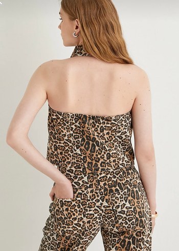 Koton leopar yelek - Görsel 3