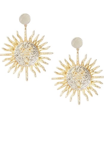 Zeynep tosun Gold Parlak Etnik Midi Küpe - Görsel 2