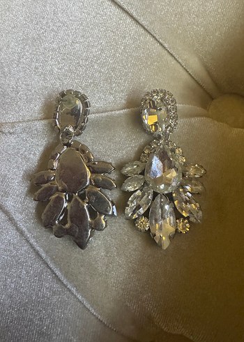 Gri Payetli Mini Bohem Küpe - Görsel 4