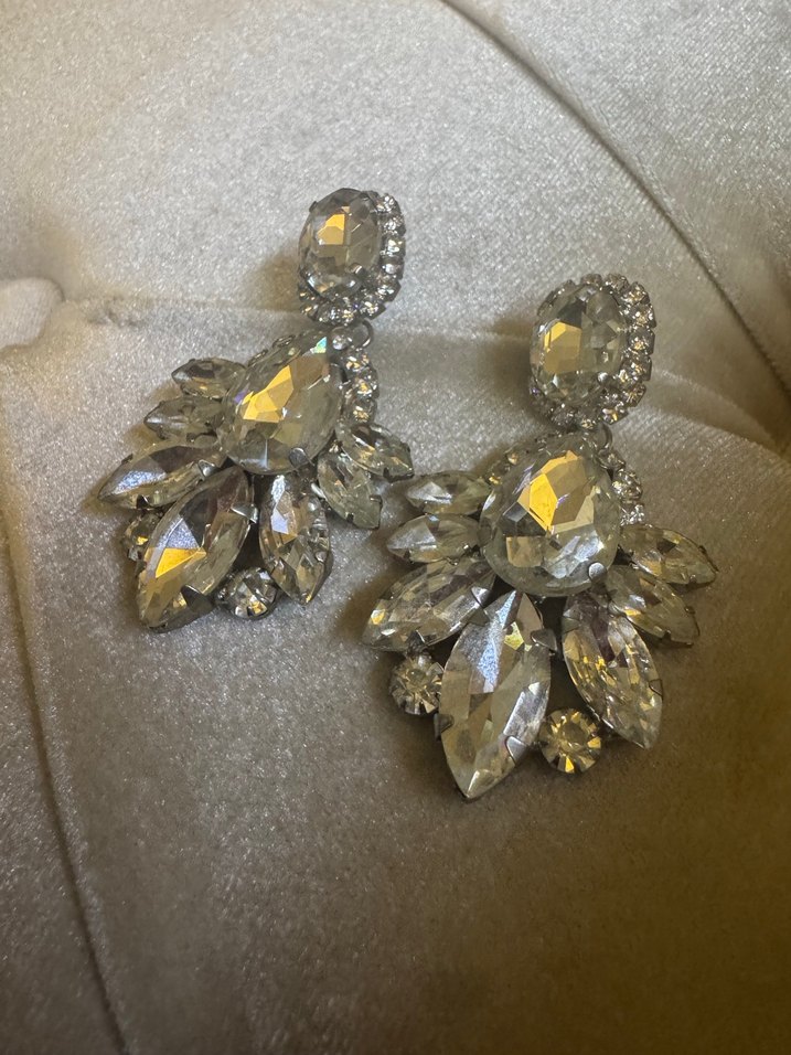 Gri Payetli Mini Bohem Küpe - Görsel 2