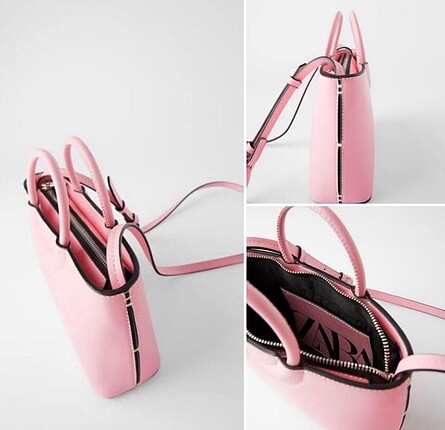 Pembe çanta