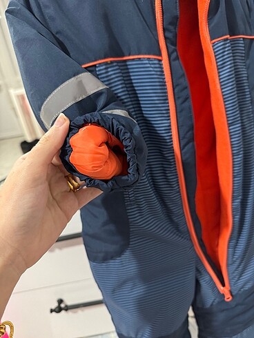 24-36 Ay Beden lacivert Renk Erkek çocuk kar montu