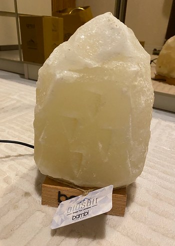 Bej Doğal Tuz Lambası Bambi - Görsel 5