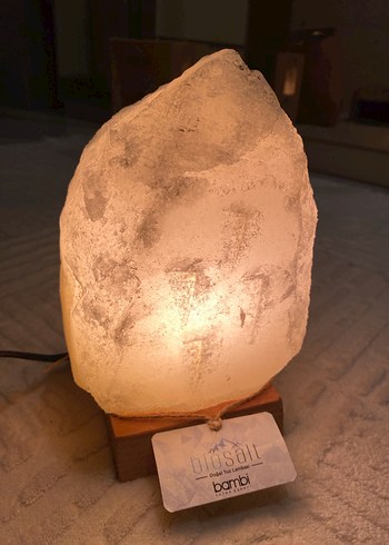 Bej Doğal Tuz Lambası Bambi - Görsel 2