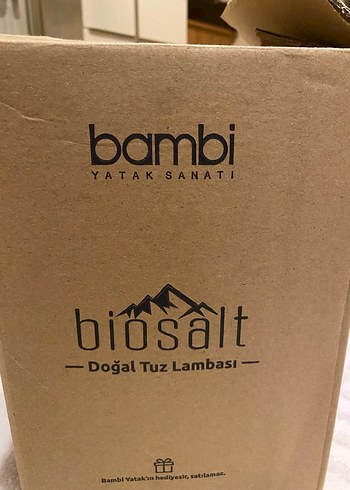 Bej Doğal Tuz Lambası Bambi - Görsel 6
