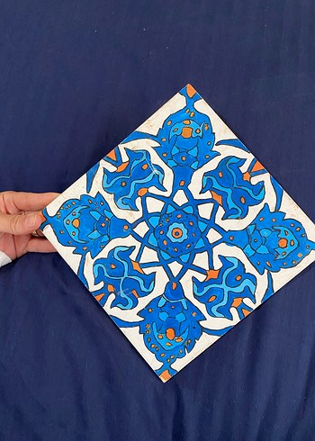 Mavi Desenli Yapboz Parçası - Görsel 3