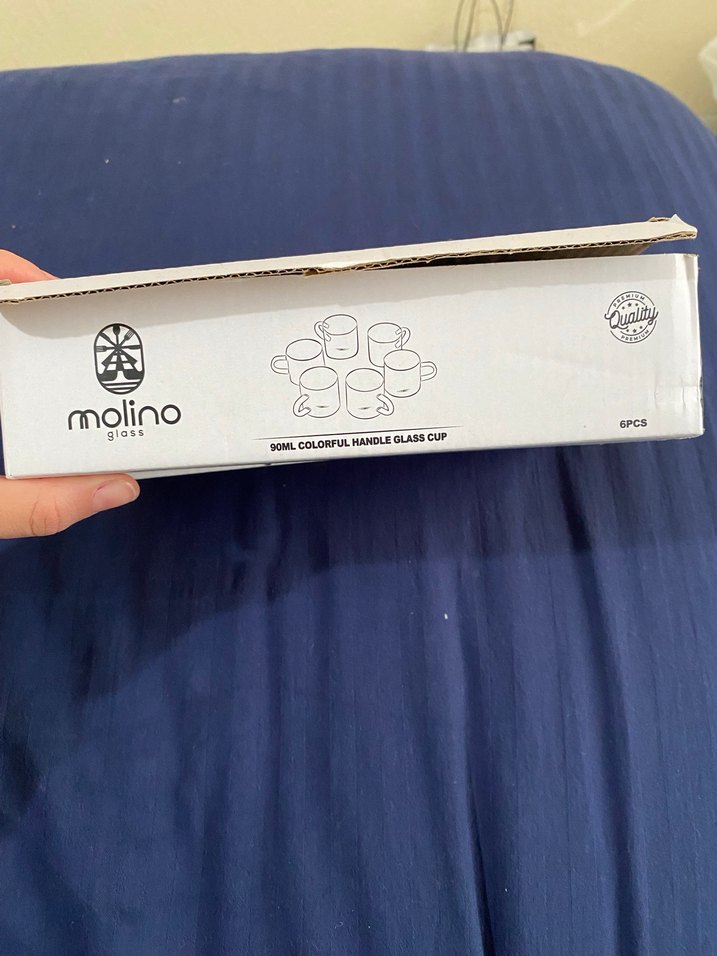 Renkli Kulplu Cam Kupa Seti - Görsel 3