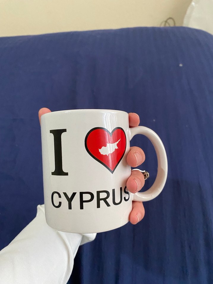 I Love Cyprus Beyaz Seramik Kupa - Görsel 4