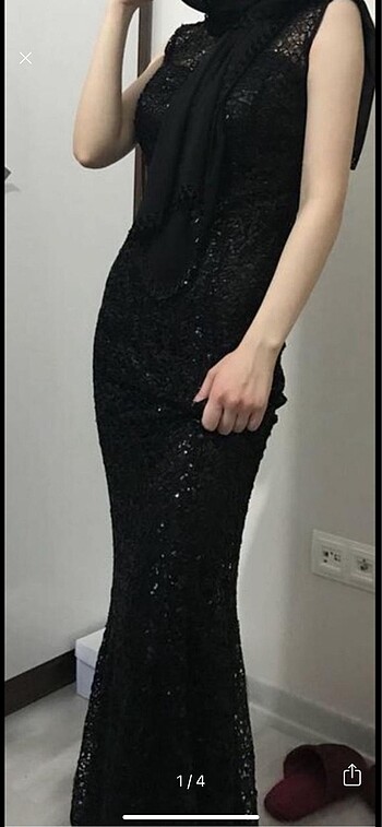 xs Beden siyah Renk Siyah payetli abiye