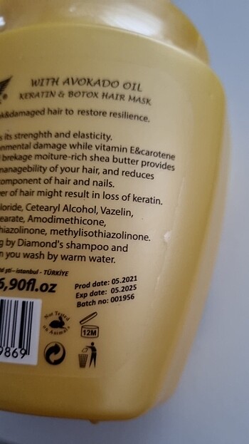 Beden Keratin botox saç bakım kremi