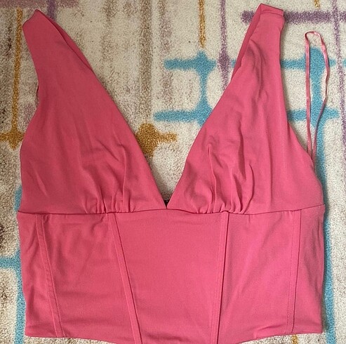 Stradivarius krep korse bluz