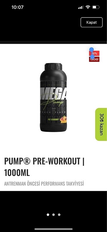 Pre workout