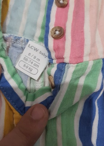 6-9 Ay Beden çeşitli Renk Kızlar için Çok Renkli Düğmeli Askılı Tulum