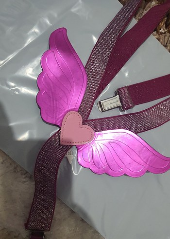 Pembe Kanatlı Kız Aksesuarı - Görsel 2