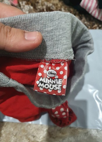 Kız Çocuk Kırmızı Pamuklu Minnie Şort - Görsel 3