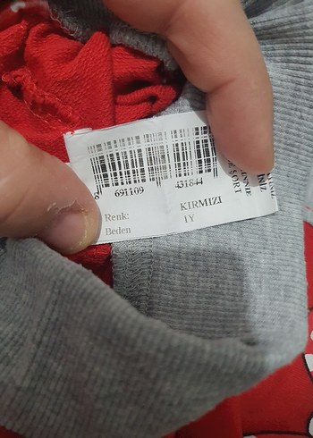 Kız Çocuk Kırmızı Pamuklu Minnie Şort - Görsel 4