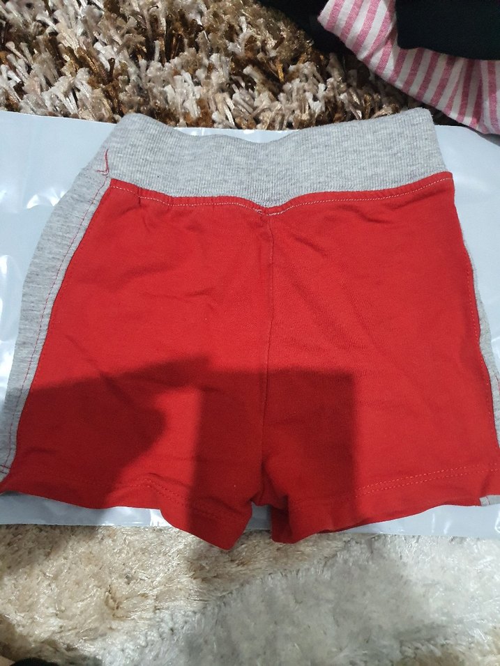 Kız Çocuk Kırmızı Pamuklu Minnie Şort - Görsel 2