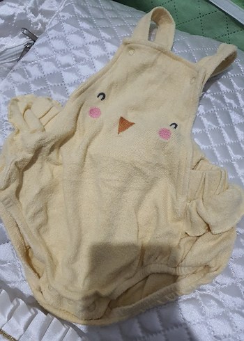 Sarı Fırfırlı Bebek Kız Tulum - Görsel 4