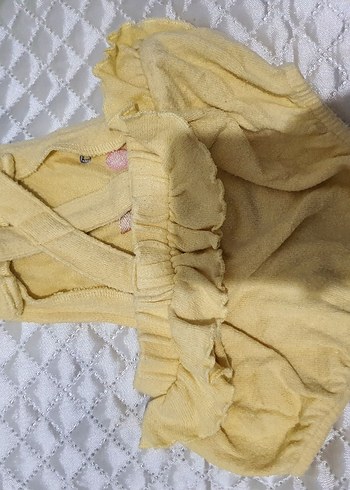 Sarı Fırfırlı Bebek Kız Tulum - Görsel 6