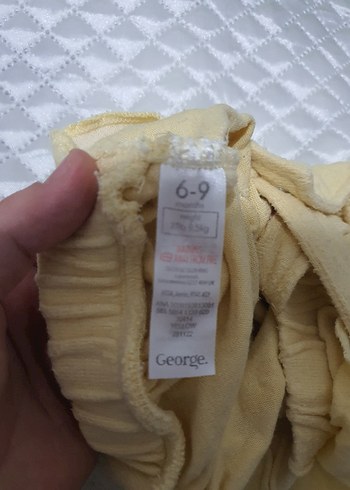 Sarı Fırfırlı Bebek Kız Tulum - Görsel 3