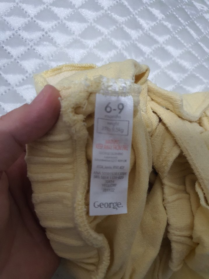 Sarı Fırfırlı Bebek Kız Tulum - Görsel 3