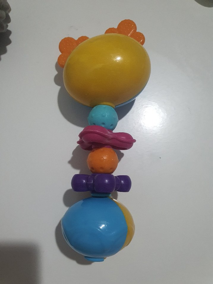 Renkli Diş Kaşıyıcı ve Çıngırak Seti - Görsel 2