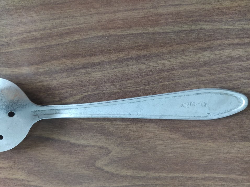 ÇOOK ESKİLERDEN DELİKLİ YEMEK KAŞIĞI (1 ADET) - Görsel 4