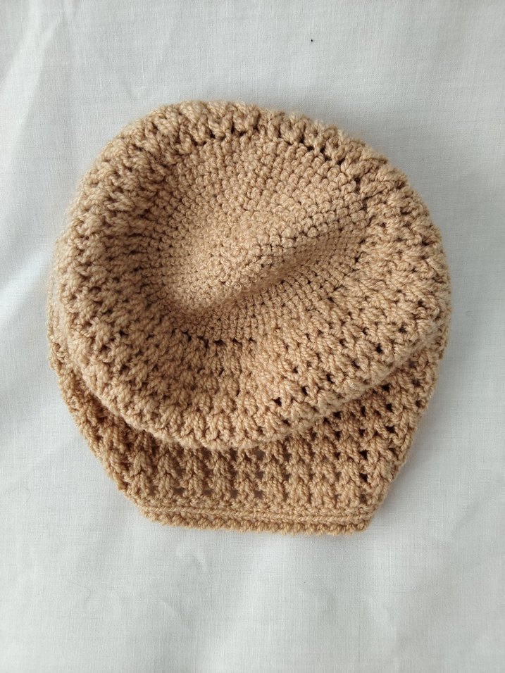 Bej Örgü Kadın Bere - Görsel 2