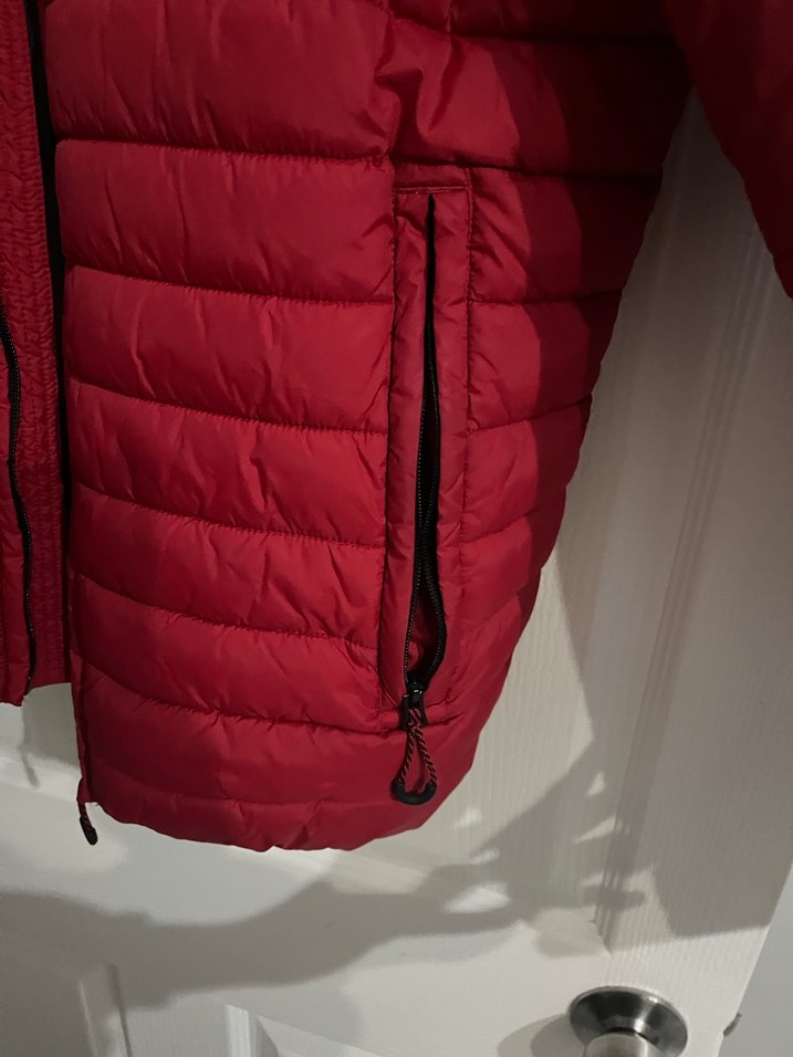 Erkek Kırmızı Fermuarlı Günlük Mont - Görsel 4