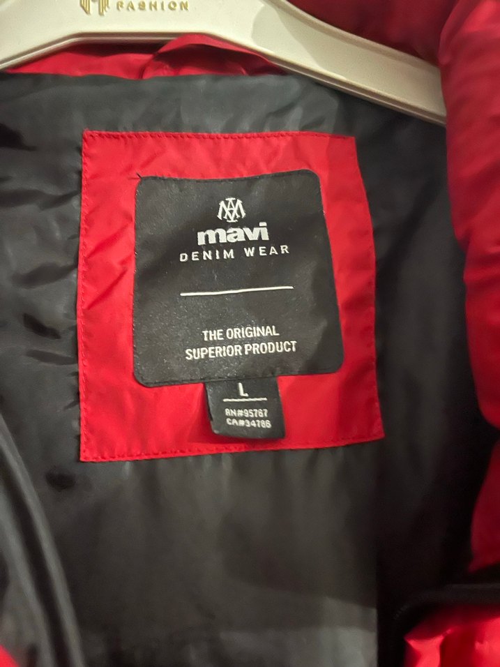 Erkek Kırmızı Fermuarlı Günlük Mont - Görsel 2