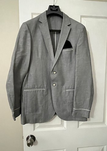 Gri Erkek Regular Fit Ceket - Görsel 2