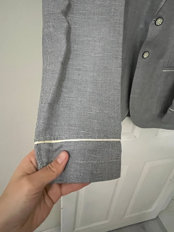 Gri Erkek Regular Fit Ceket - Görsel 3