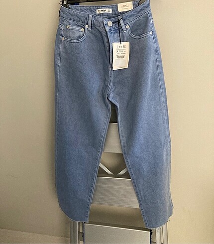 Pull&bear crop yüksek bel straight fit jeans