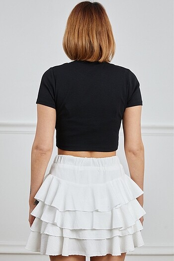 m Beden Ayıcık baskılı crop body