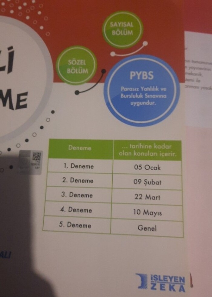 6 cı sınıf  sayısal ve sözel kitapcik - Görsel 3