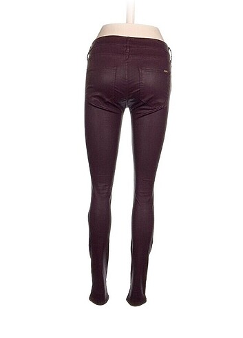 gotik deri bordo skinny jean