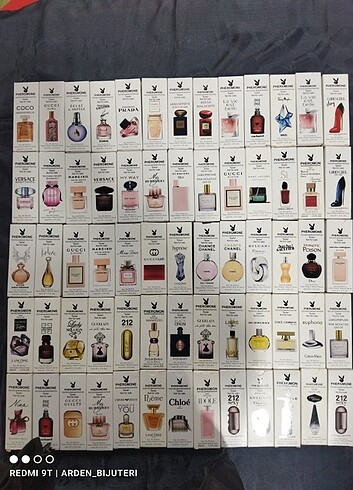 Bayan parfum cesitlerimiz