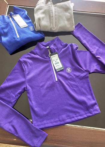 Fermuarlı Yarım Fermuarlı Mor Sweatshirt tane fiyatıdır