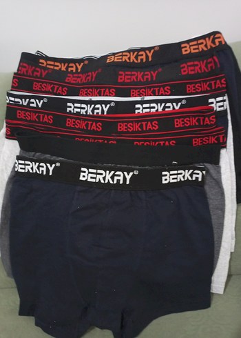 10 adet. Berkay Baskılı Erkek Boxer Seti, Fitted, Midi