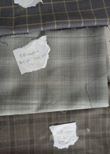 Mavi Gri Ekoseli kumaşlar hepsinin fiyatıdır - Görsel 10