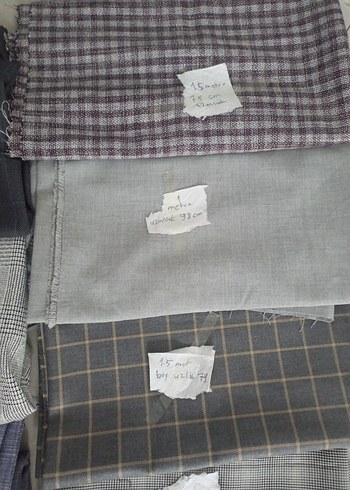 Mavi Gri Ekoseli kumaşlar hepsinin fiyatıdır - Görsel 11